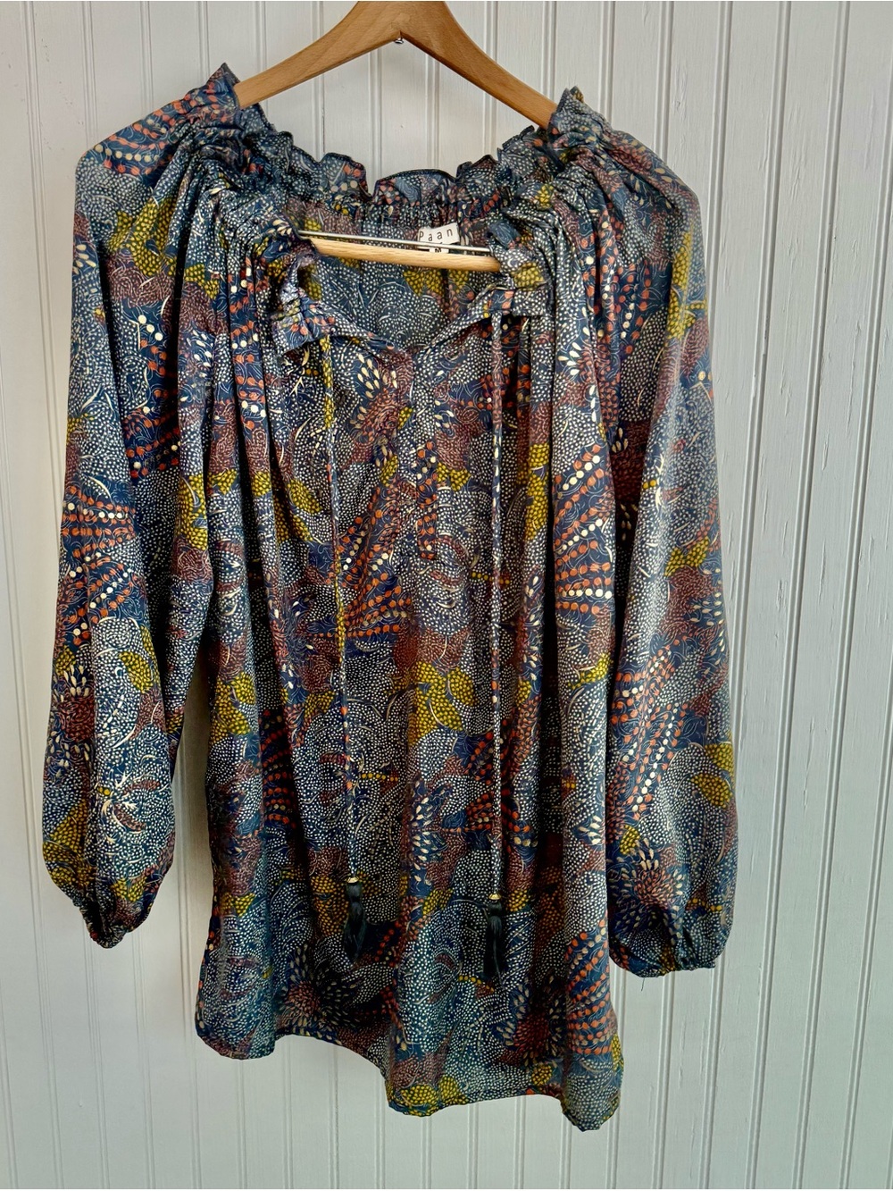 Paani Boho Blouse with tassels size M